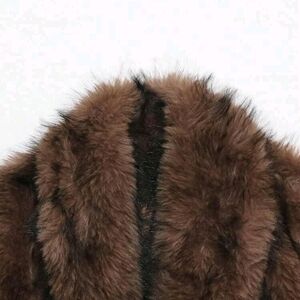 Source Unknown Brown Faux Fur Ski Jacket